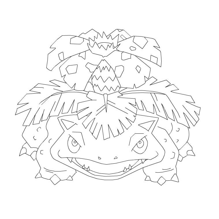 coloriage pokemon florizarre